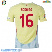 Camisa de time de futebol Espanha Rodri Hernandez #16 Replicas 2º Equipamento Europeu 2024 Manga Curta
